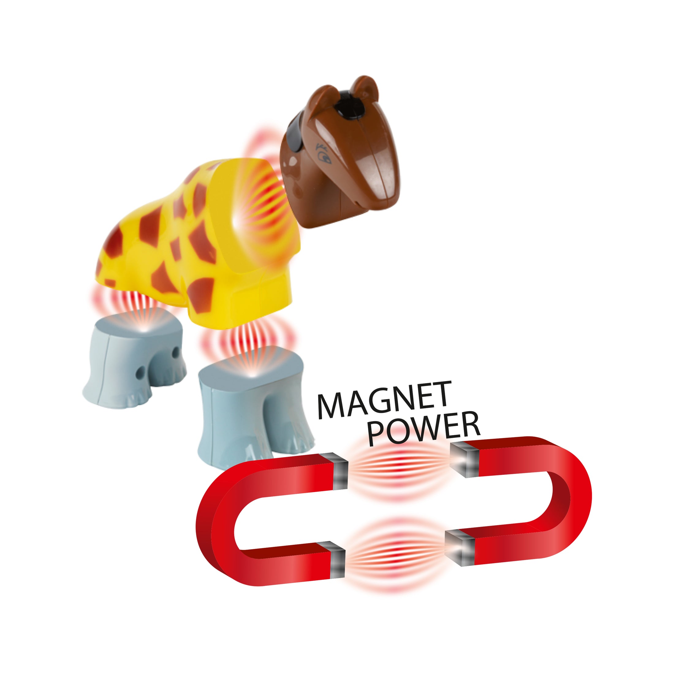 Magnettierpuzzle mit 8 Tieren