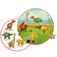 Bild in Galerie-Betrachter laden, Magnet-Dino-Puzzle mit 4 Dinos
