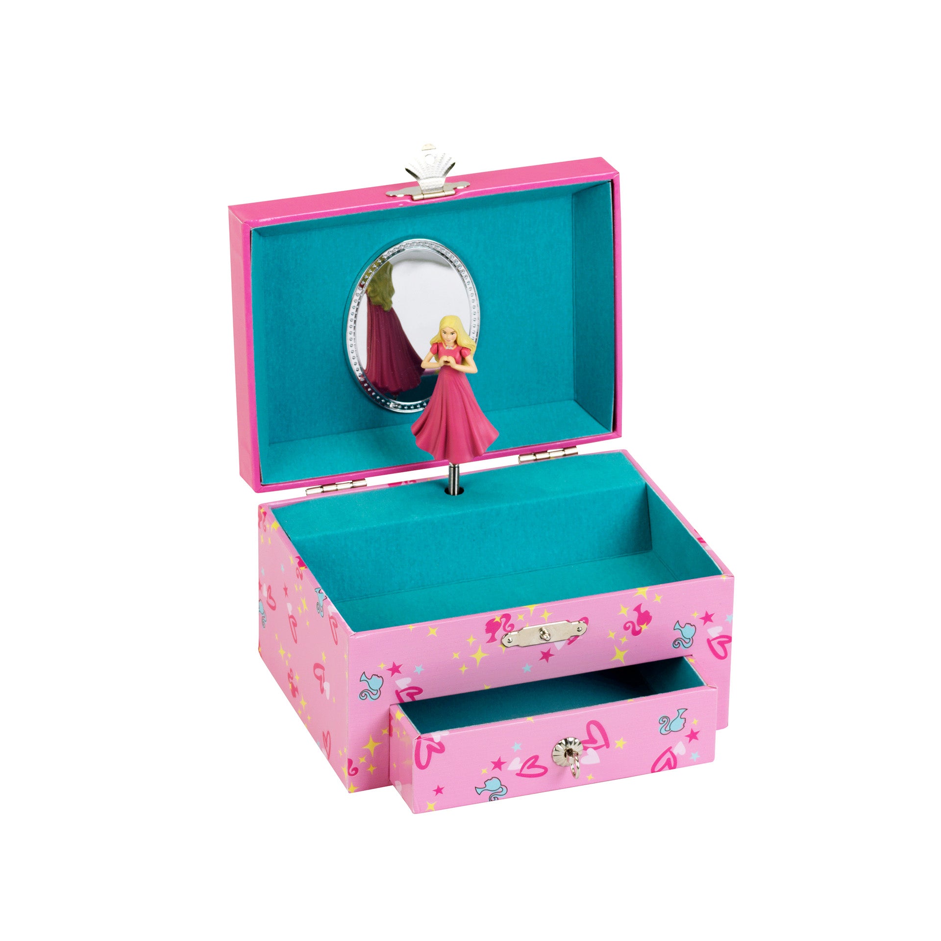 Musikalische Schmuckschatulle personalisiert mit Barbie