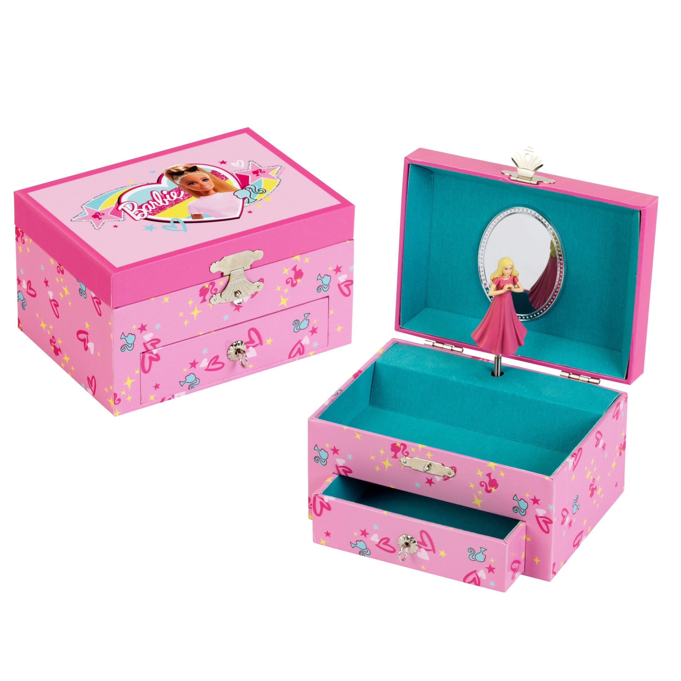Musikalische Schmuckschatulle personalisiert mit Barbie