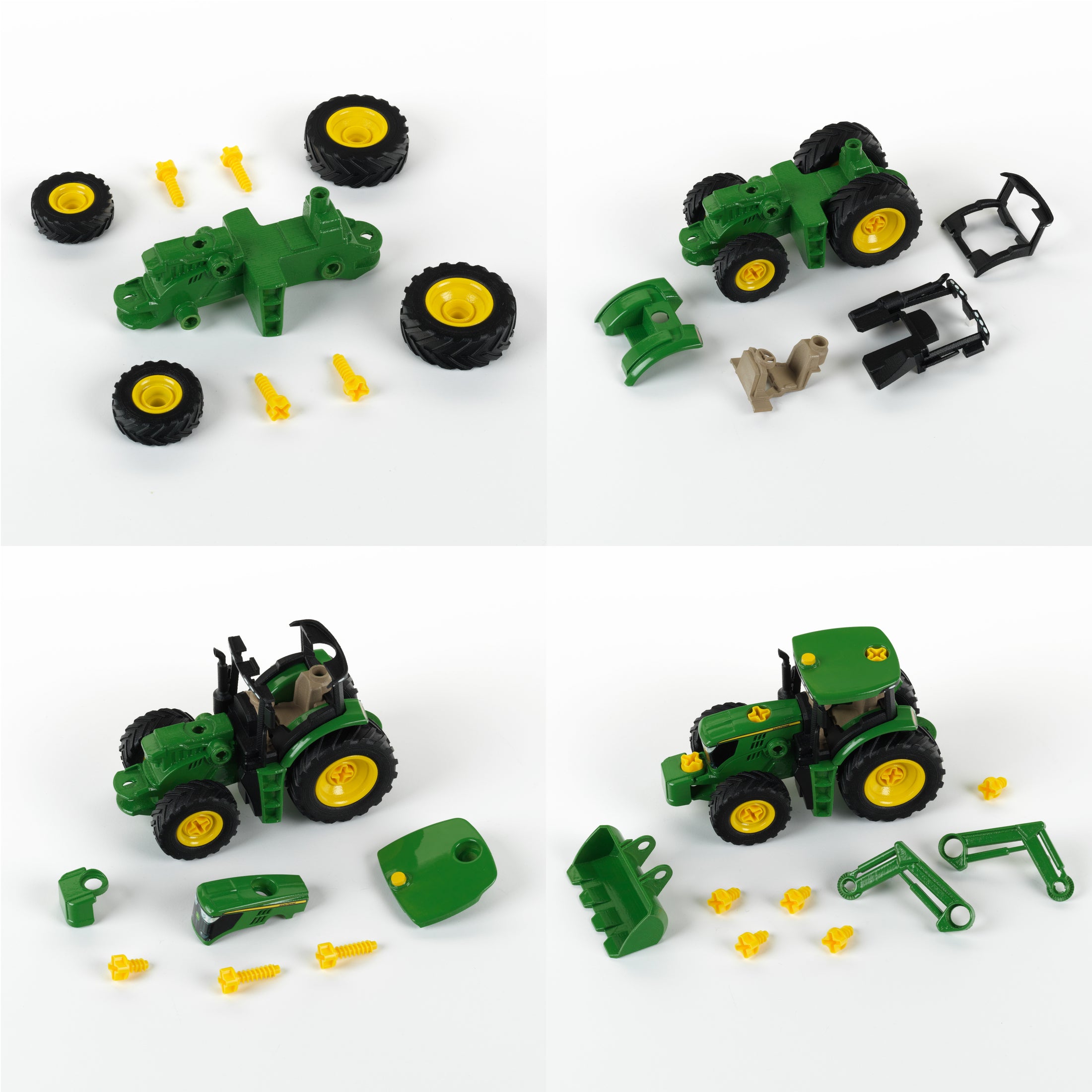 Traktor mit Frontlader und Gewicht, 1:24