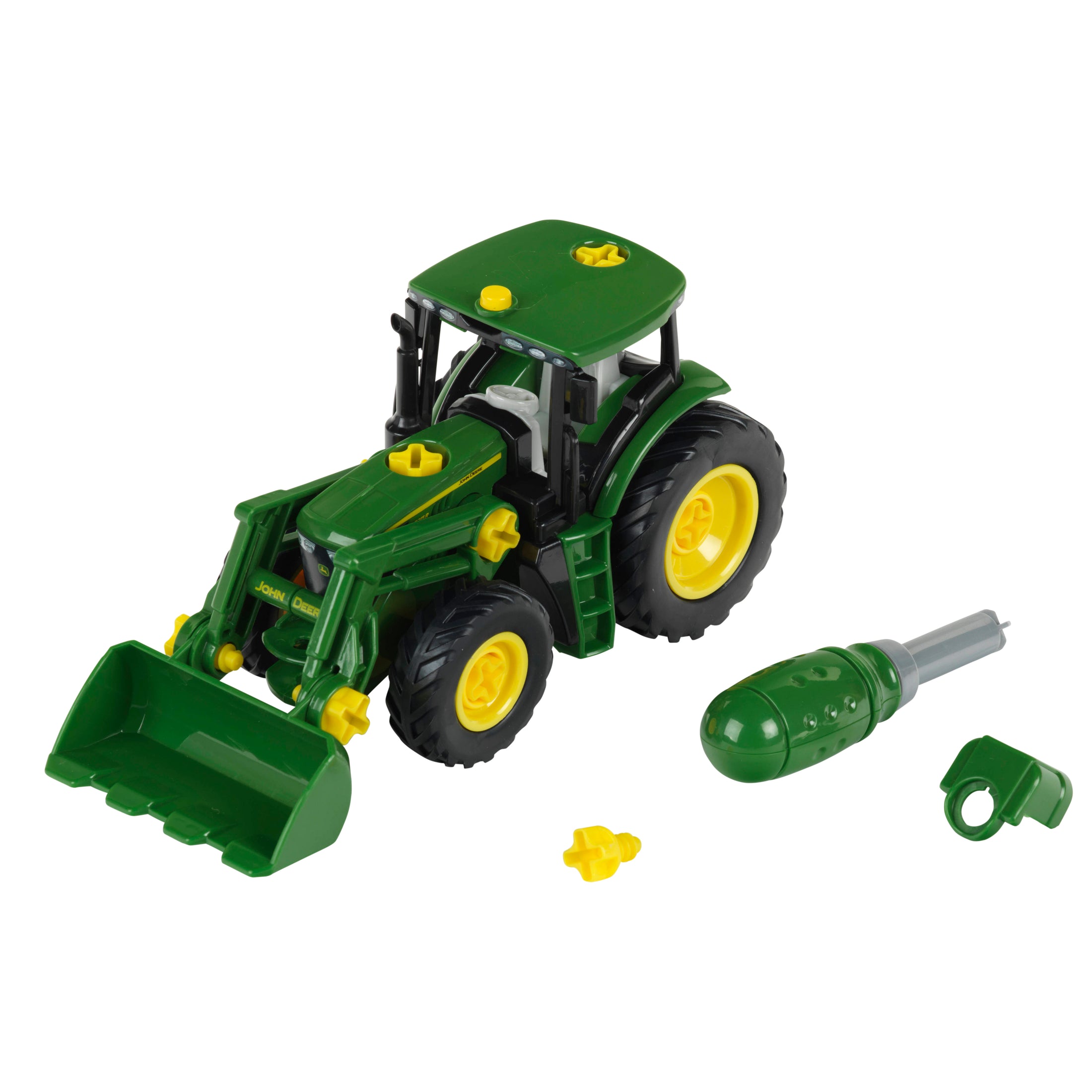 Traktor mit Frontlader und Gewicht, 1:24