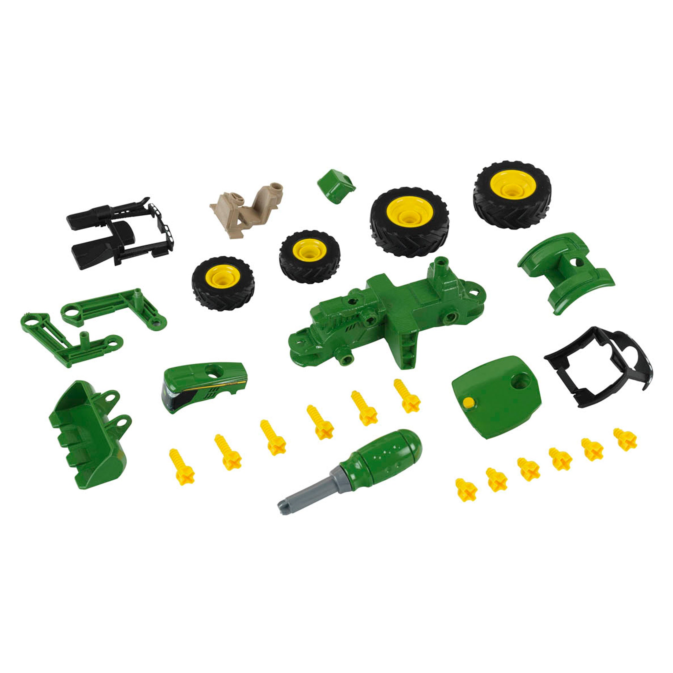 Traktor mit Frontlader und Gewicht, 1:24