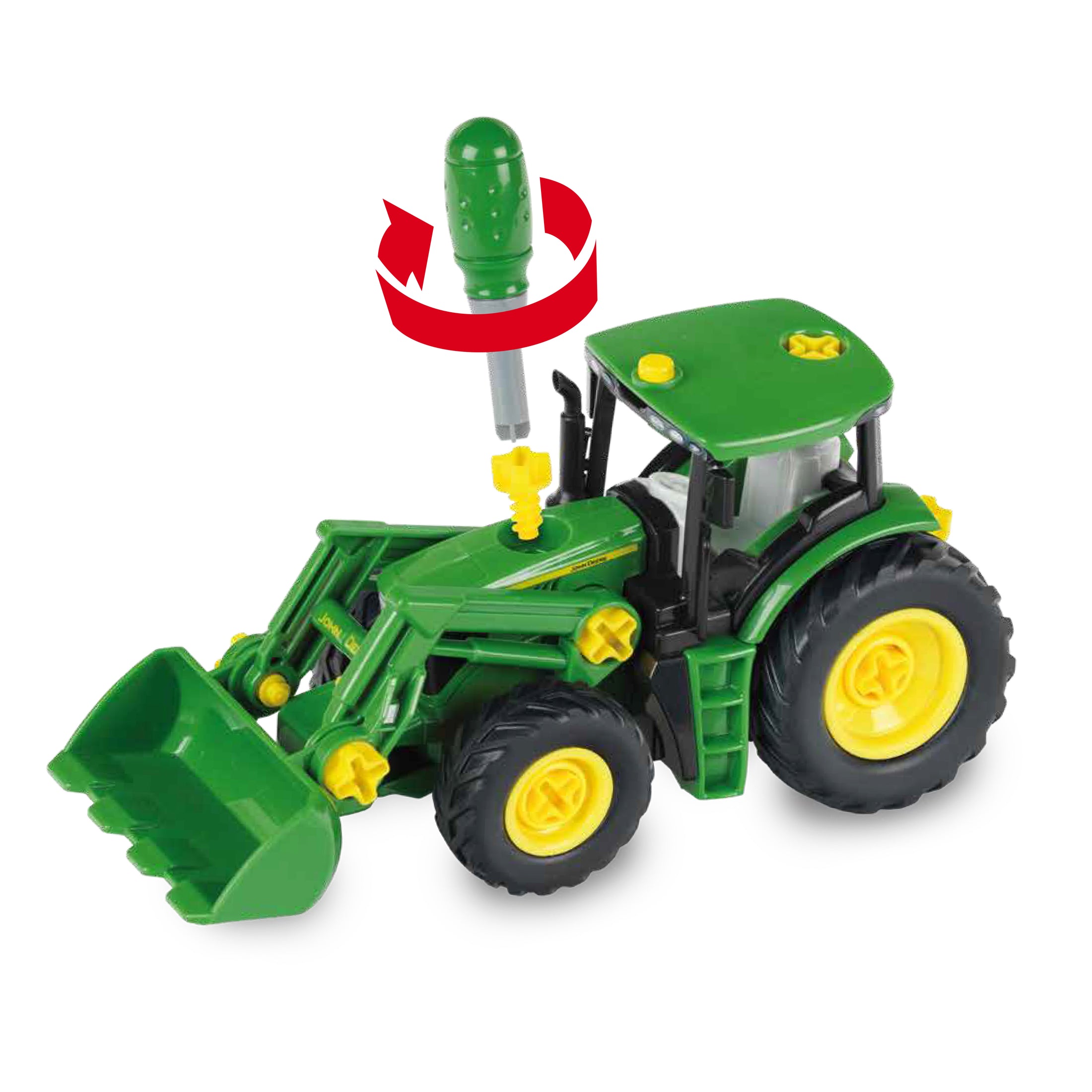 Traktor mit Transporter, 1:24