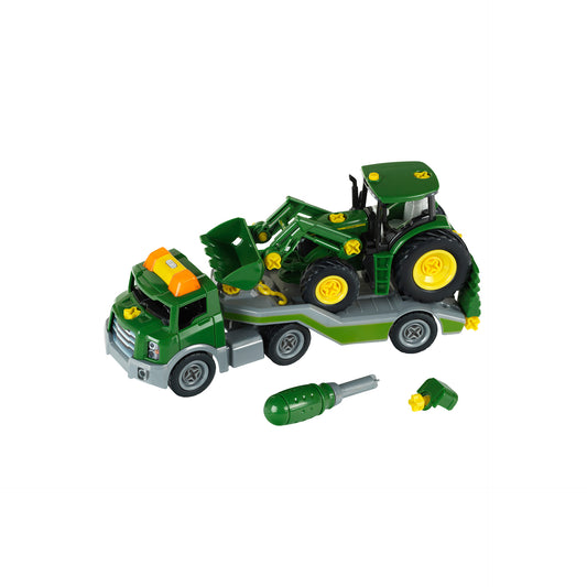 Traktor mit Transporter, 1:24