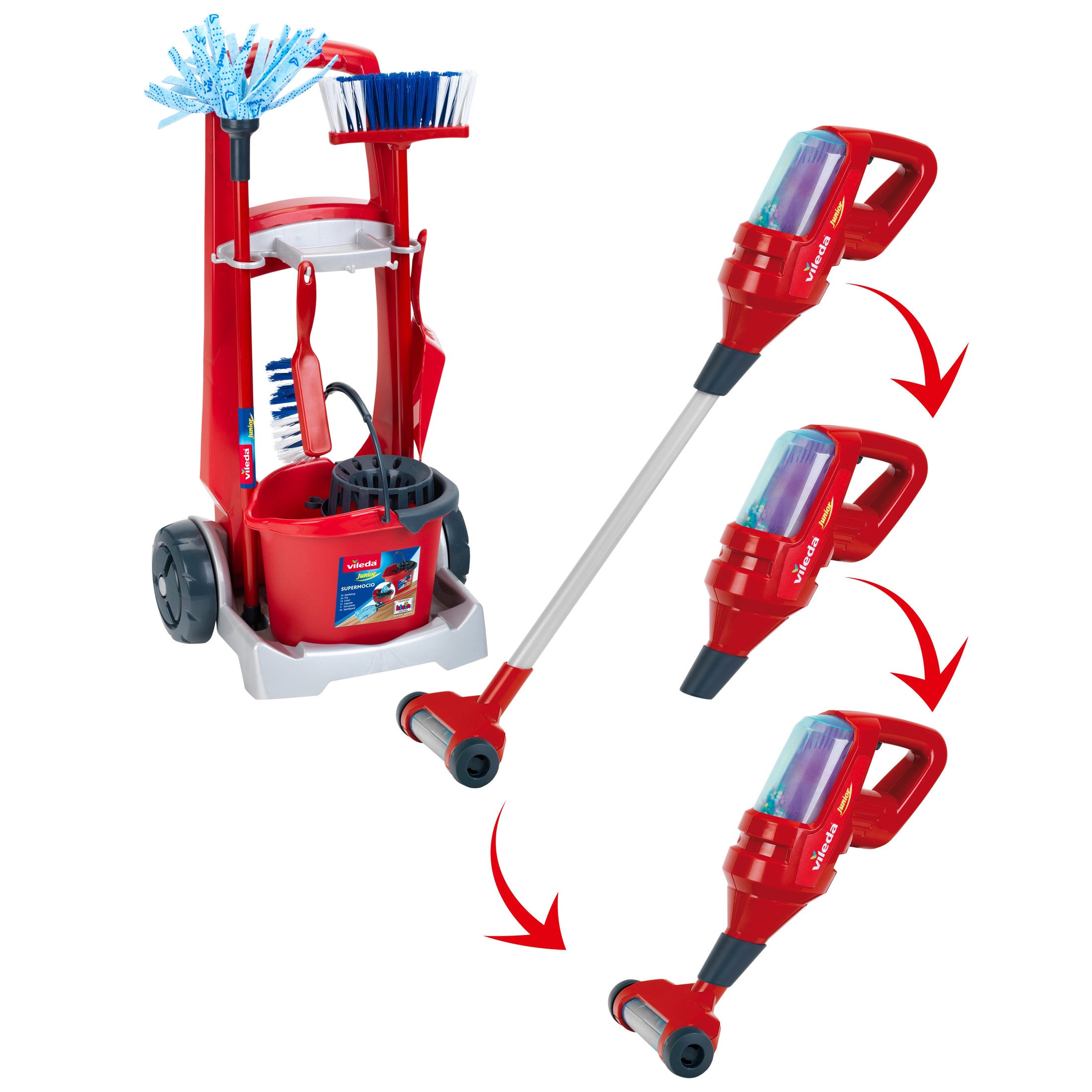 Besenwagen, Staubsauger "Upright" 3in1