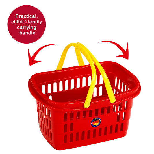 Einkaufskorb gefüllt mit Produkten DE