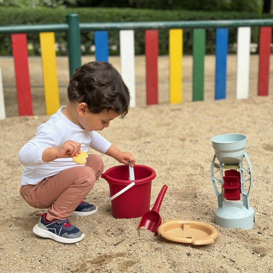 Sandmühle aus recyceltem Kunststoff