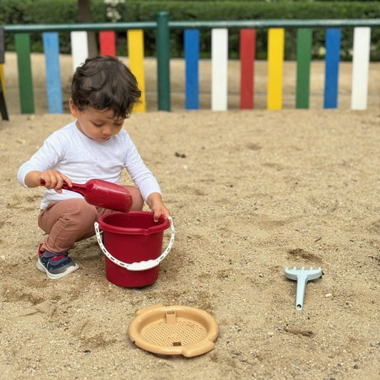 Sandeimer-Set aus recyceltem Kunststoff