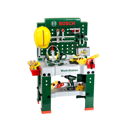 "Workstation" mit Schraubfahrzeug und Heimwerkerzubehör, 81-tlg.