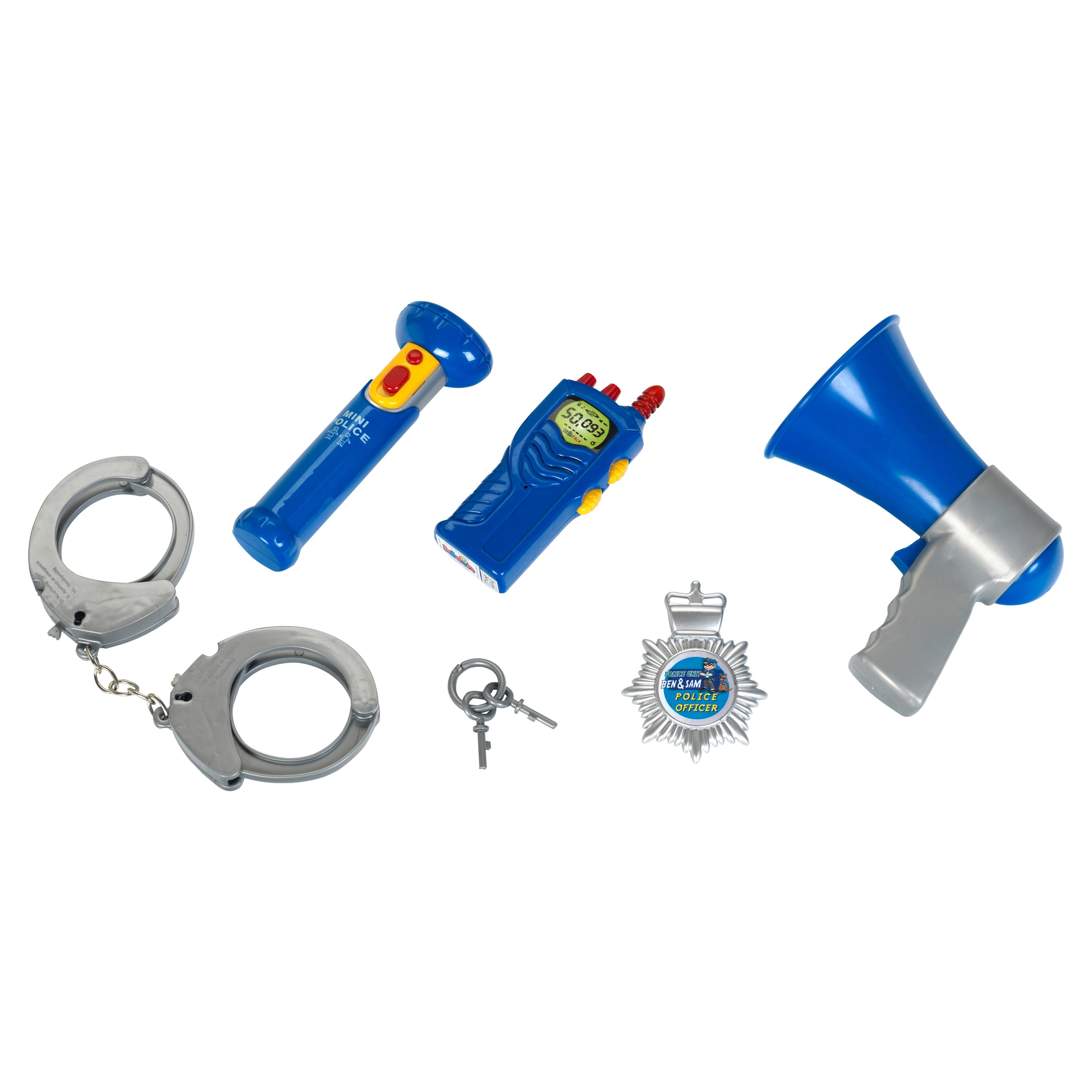 Polizeikoffer mit Walkie-Talkie