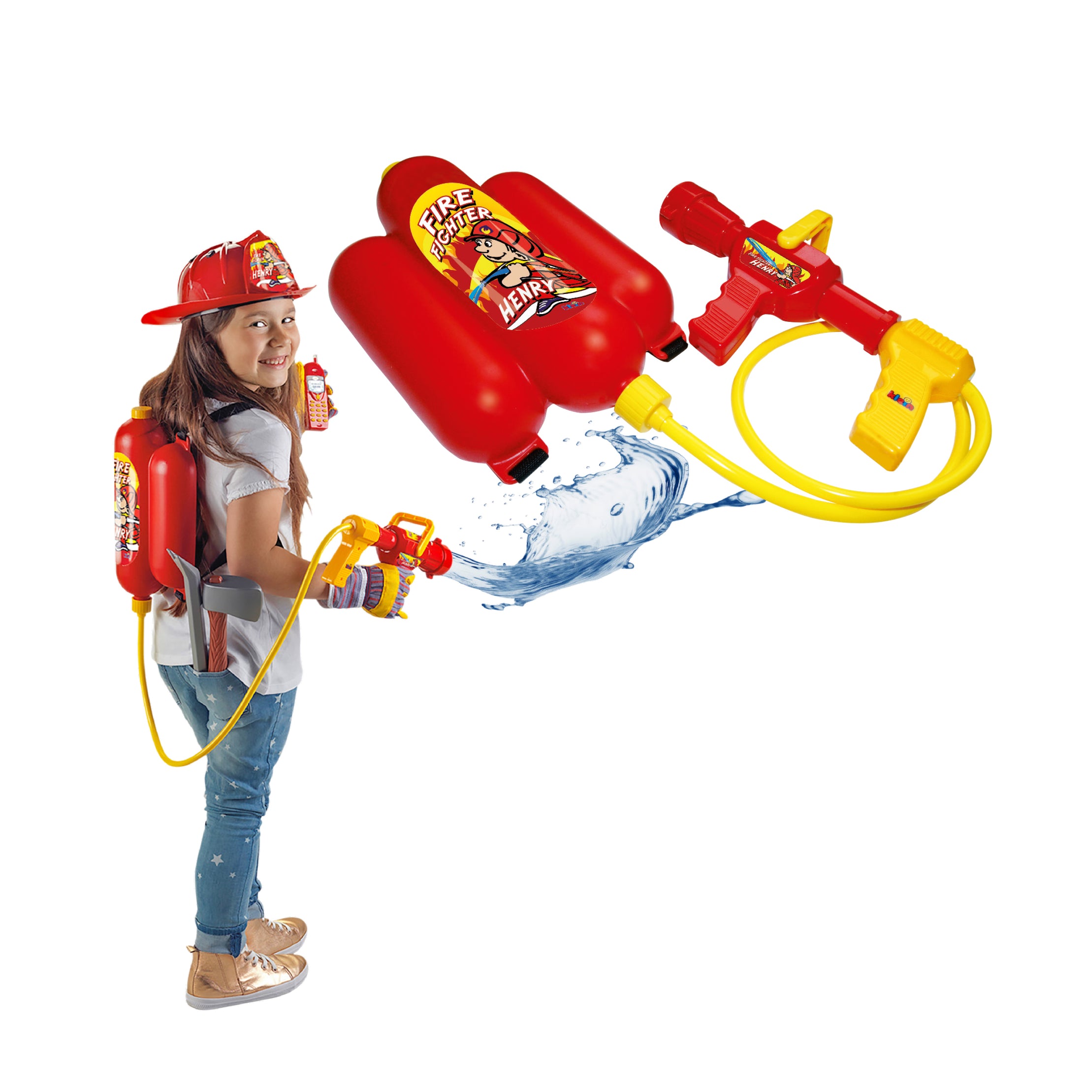 Feuerwehr Lanze mit Wassertank