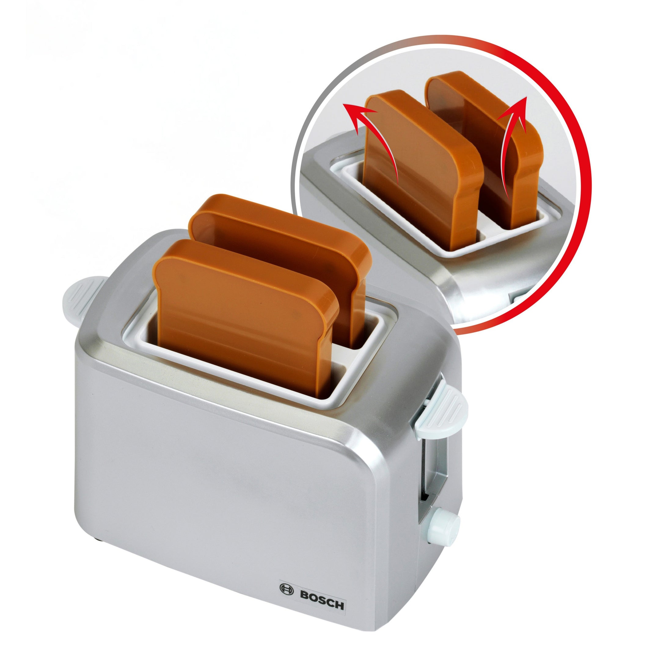 Toaster "Happy", silber