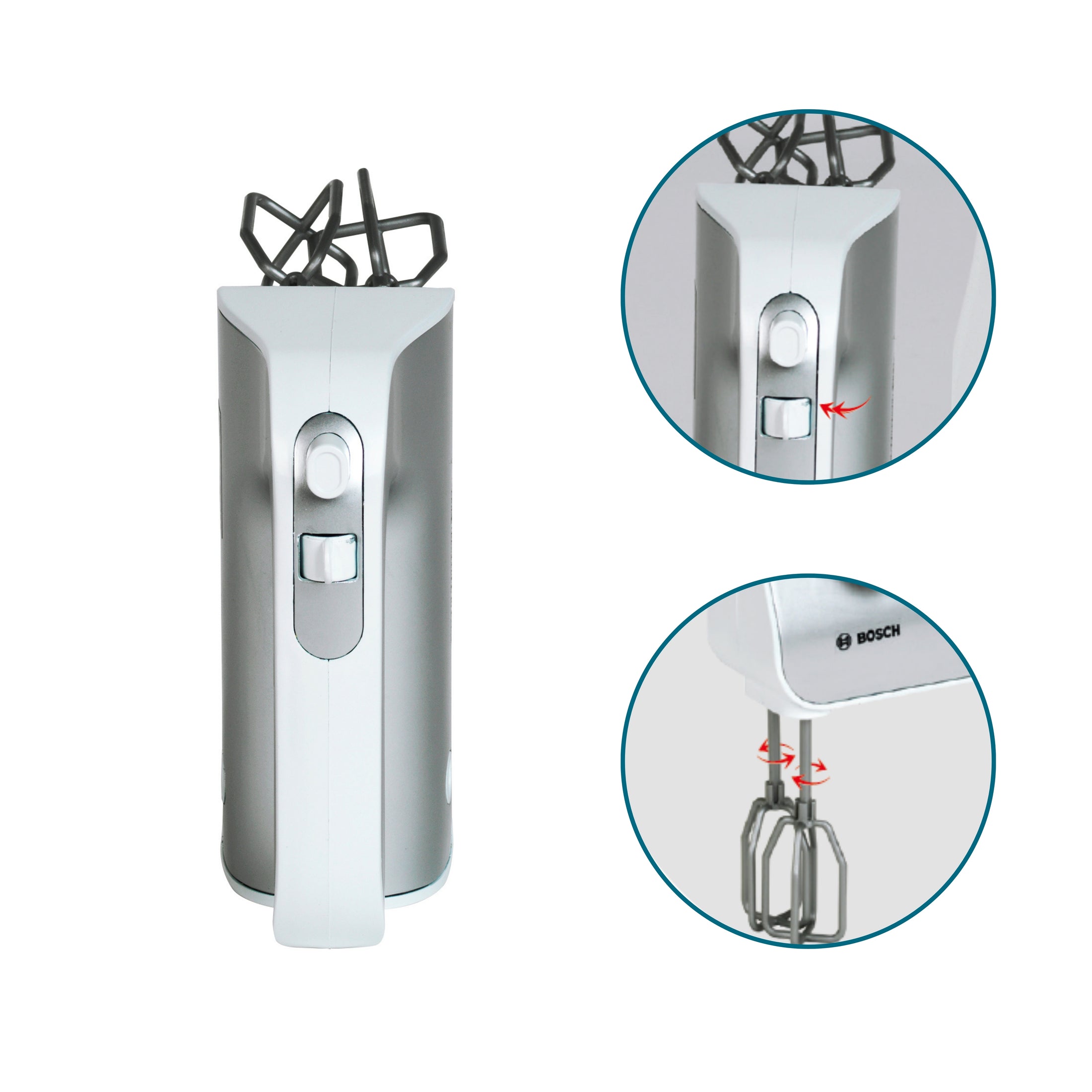 Handmixer, silber