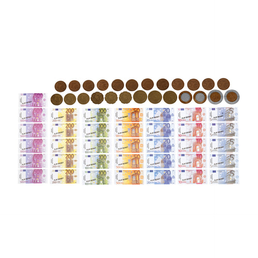 Spielgeld "Euro" Münzen und Scheine