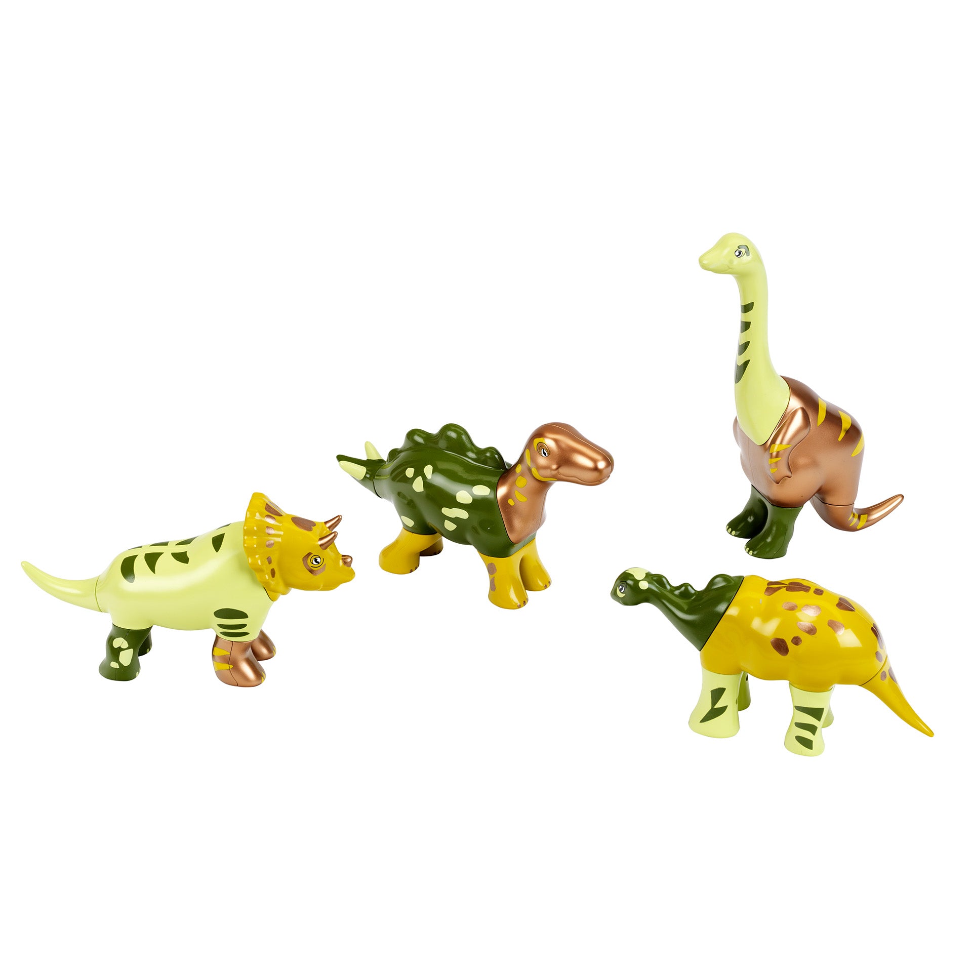 Magnet-Dino-Puzzle mit 4 Dinos