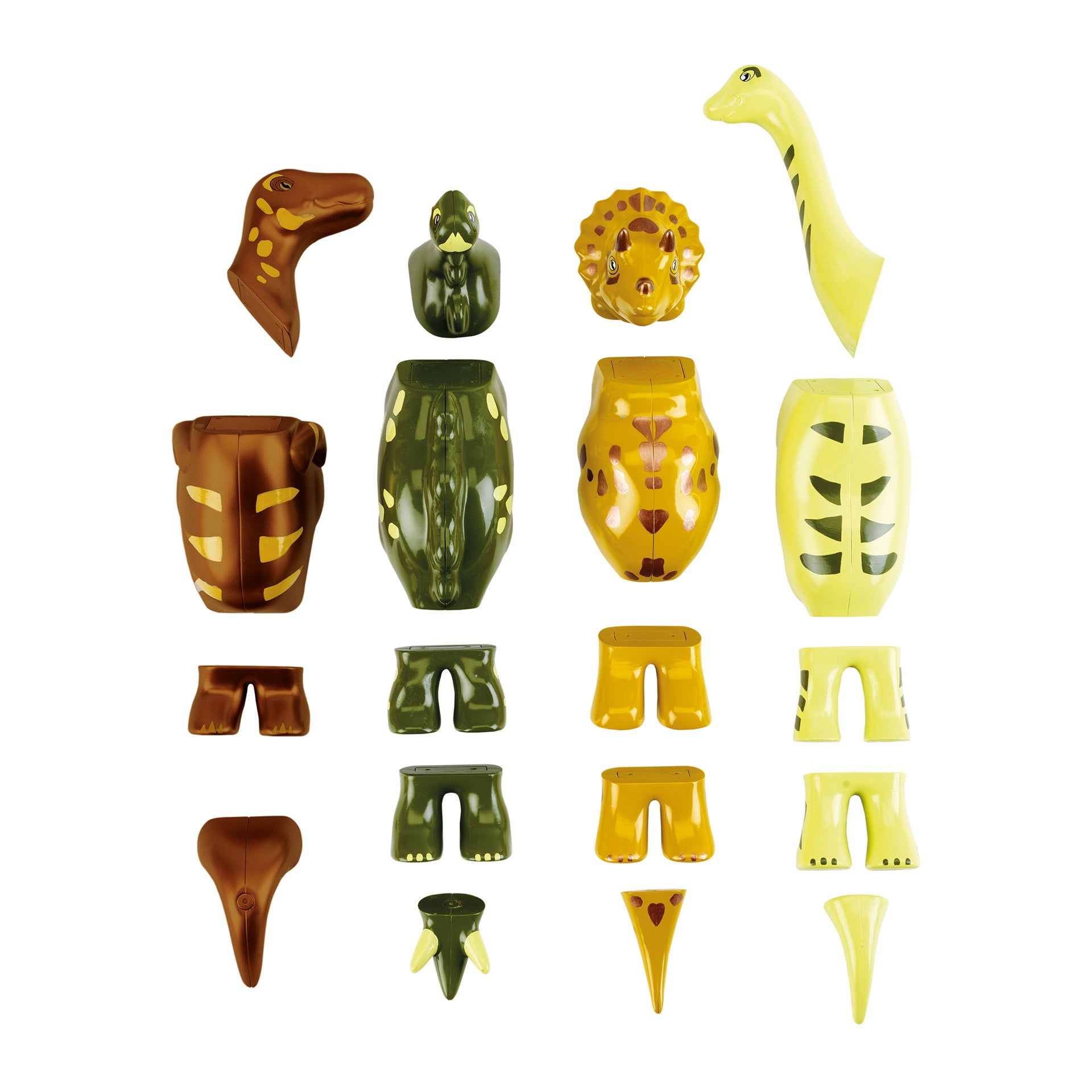 Magnet-Dino-Puzzle mit 4 Dinos