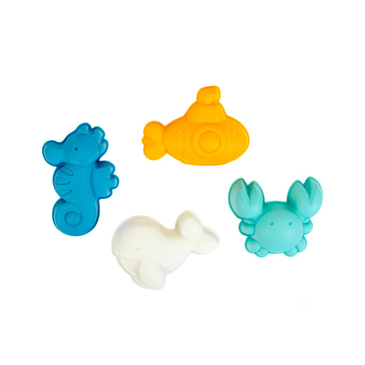 Sandförmchen-Set Wasserwelt aus recyceltem Kunststoff