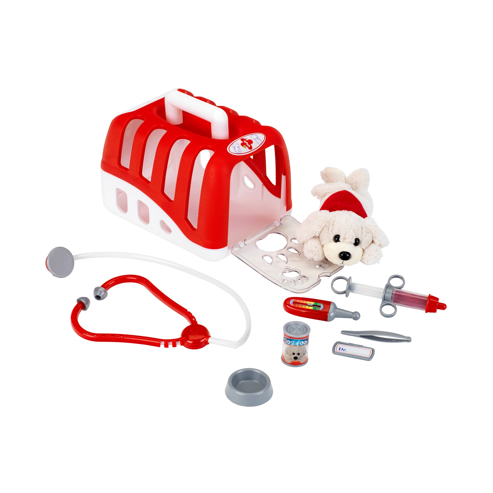 Tierarztkoffer mit Plüschhund